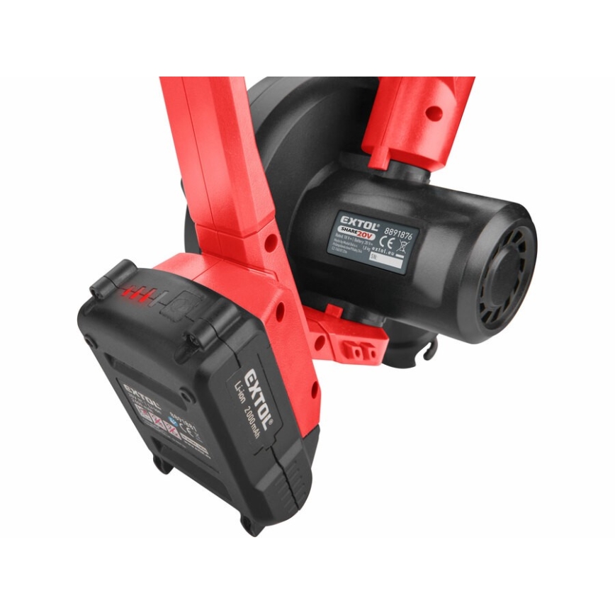 Extol Premium - Soprador sem fio 2em1 2000 mAh 20V