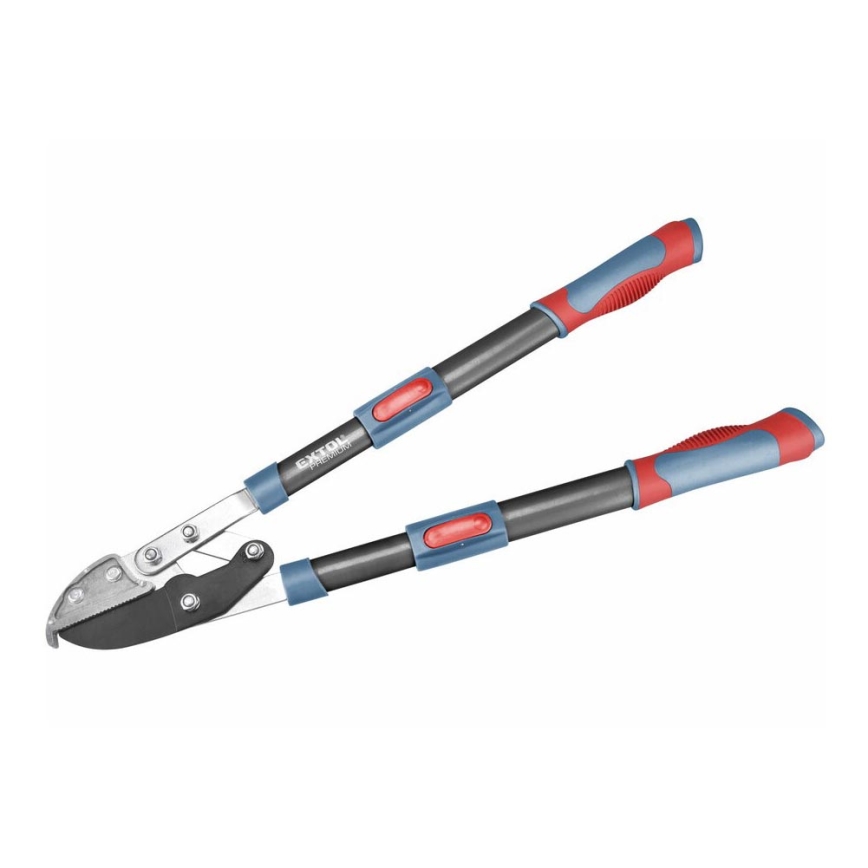Extol Premium - Tesoura de bigorna de transmissão telescópica para ramos 670-940 mm