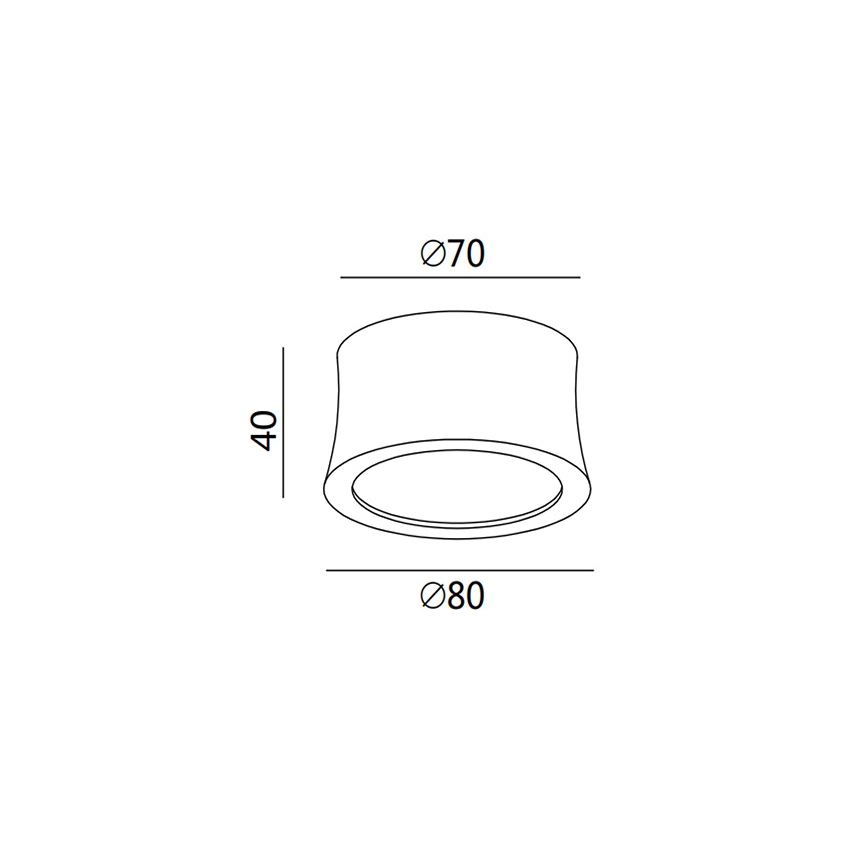 Fabas 3440/71/102 - Foco LED PONZA 1xLED/7W/230V