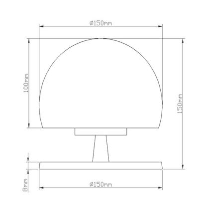 Fabas 3570-30-138 - Candeeiro de mesa LED com regulação MORGANA 1XG9/3W/230V