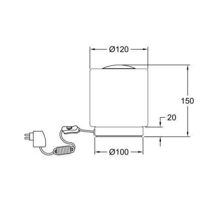 Fabas Luce 3257-30-138 - LED Candeeiro de mesa táctil com regulação SIMI LED/8W/230V prateado