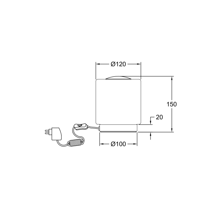 Fabas Luce 3257-30-178 - Candeeiro de mesa LED com regulação SIMI LED/8W/230V cromado mate