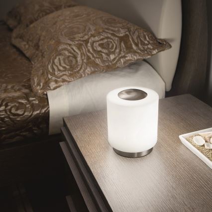 Fabas Luce 3257-30-178 - Lâmpada de mesa LED regulável SIMI LED/8W/230V cromo fosco