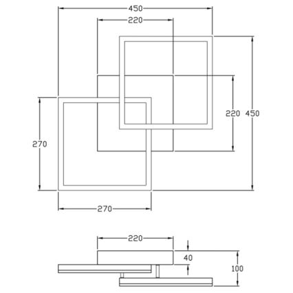 Fabas Luce 3394-22-102 - Iluminação de teto LED com regulação BARD LED/39W/230V 3000K branco