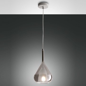 Fabas Luce 3481-40-126 - Candelabro suspenso LILA 1xE27/40W/230V cinzento