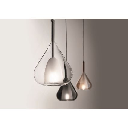Fabas Luce 3481-40-241 - Candelabro suspenso LILA 1xE27/40W/230V transparente