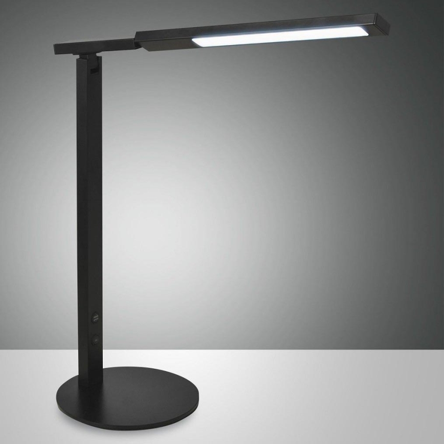Fabas Luce 3550-30-101 - Candeeiro de mesa LED com regulação IDEAL LED/10W/230V 3000-6000K preto