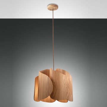 Fabas Luce 3672-40-132 - Candelabro suspenso PEVERO 1xE27/40W/230V madeira