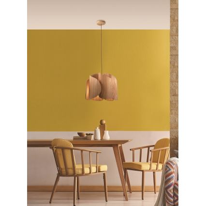 Fabas Luce 3672-40-132 - Candelabro suspenso PEVERO 1xE27/40W/230V madeira