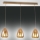 Fabas Luce 3673-48-125 - Candelabro suspenso BRITTON 3xE27/40W/230V dourada