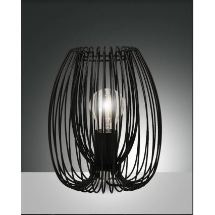 Fabas Luce 3677-34-101 - Candeeiro de mesa CAMP 1xE27/40W/230V preto