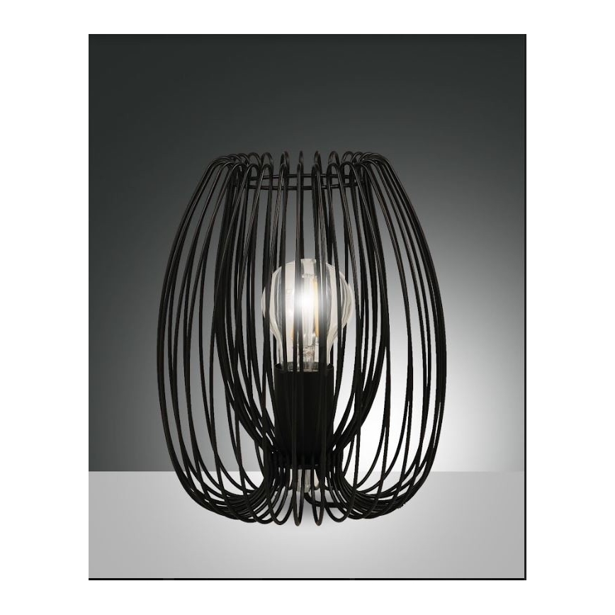 Fabas Luce 3677-34-101 - Candeeiro de mesa CAMP 1xE27/40W/230V preto