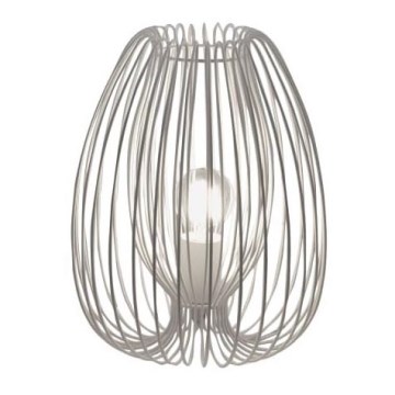 Fabas Luce 3677-34-102 - Candeeiro de mesa CAMP 1xE27/40W/230V branco