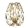Fabas Luce 3677-34-225 - Candeeiro de mesa CAMP 1xE27/40W/230V dourado