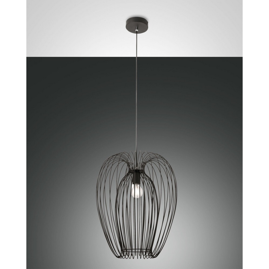 Fabas Luce 3677-45-101 - Candelabro suspenso CAMP 1xE27/40W/230V preto