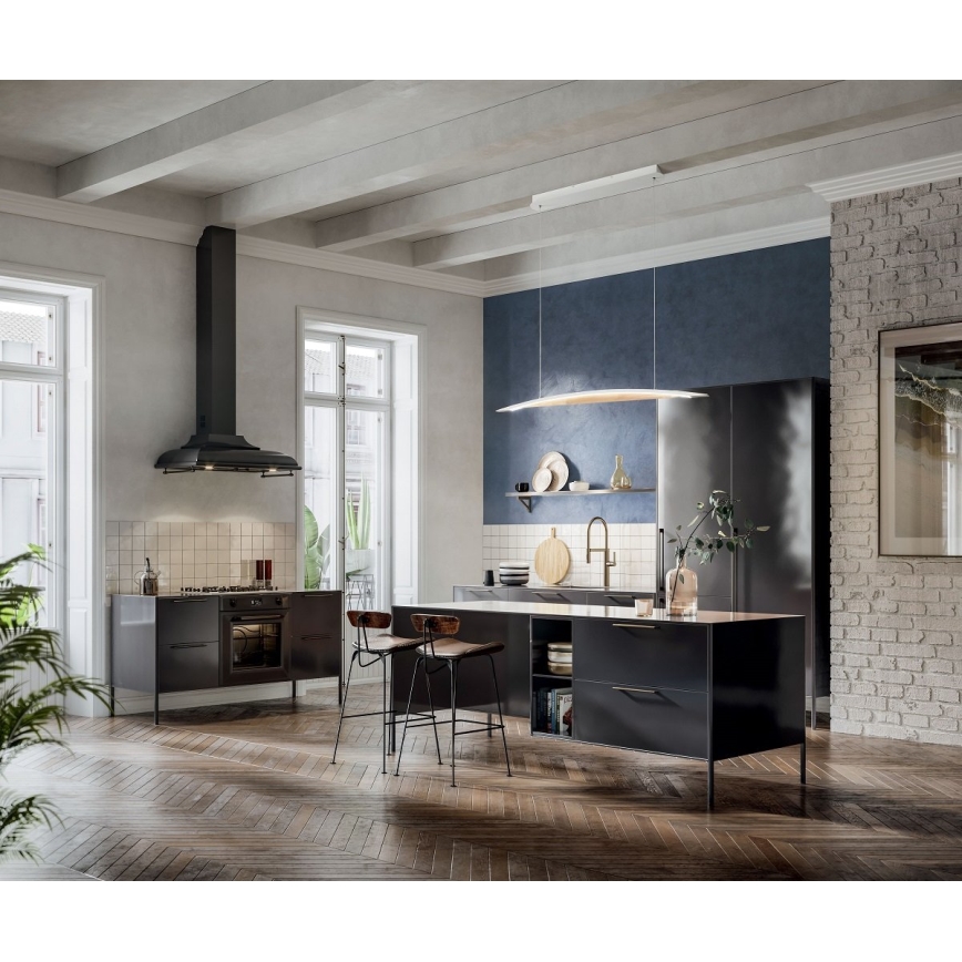 Fabas Luce 3697-40-102 - Candelabro suspenso LED com regulação CORDOBA LED/36W/230V branco/madeira