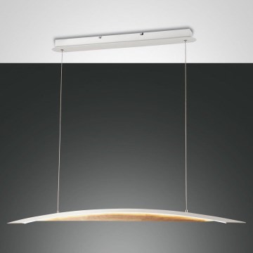 Fabas Luce 3697-40-102 - Candelabro suspenso LED com regulação CORDOBA LED/36W/230V branco/madeira