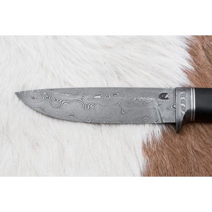 Faca de Damasco exclusiva 12,7 cm carvalho/ébano