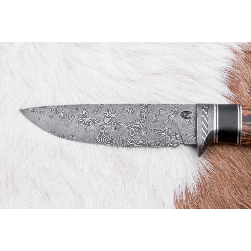 Faca de Damasco exclusiva 12 cm bocote/ébano