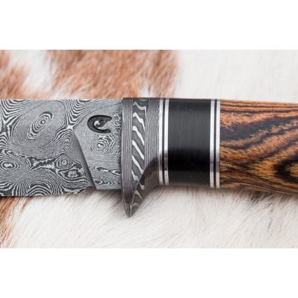 Faca de Damasco exclusiva 12 cm bocote/ébano