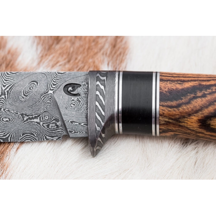 Faca de Damasco exclusiva 12 cm bocote/ébano