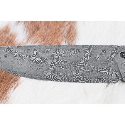 Faca de Damasco exclusiva 12 cm bocote/ébano
