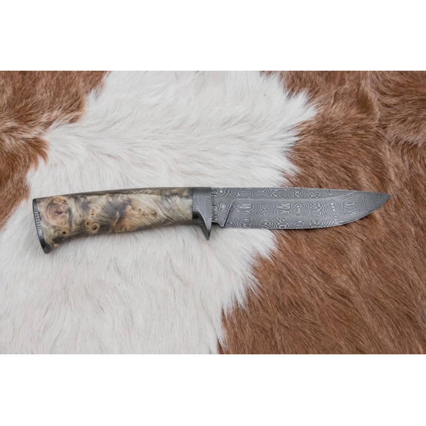 Faca de Damasco exclusiva 13 cm castanheiro