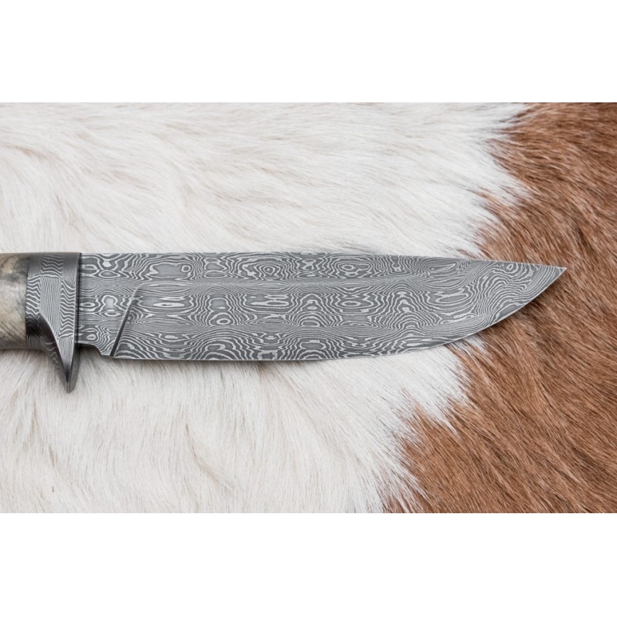Faca de Damasco exclusiva 13 cm castanheiro