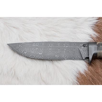 Faca de Damasco exclusiva 13 cm castanheiro