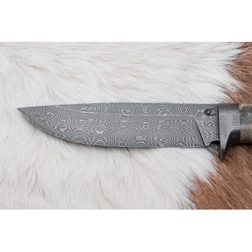 Faca de Damasco exclusiva 13 cm castanheiro