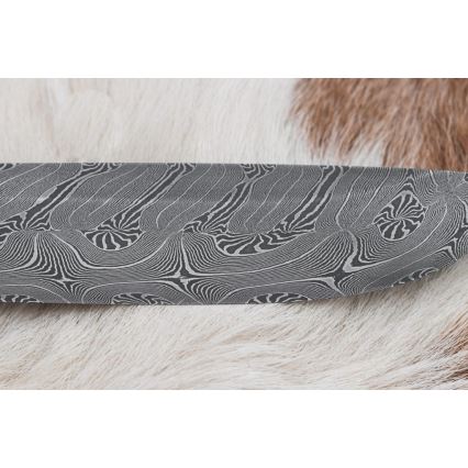 Faca de Damasco exclusiva 13 cm serpentinito/chifre de rena