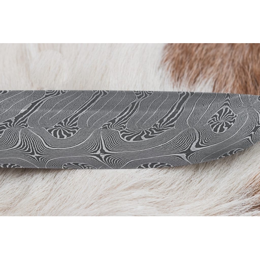 Faca de Damasco exclusiva 13 cm serpentinito/chifre de rena