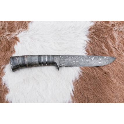 Faca de Damasco exclusiva 14 cm cinza