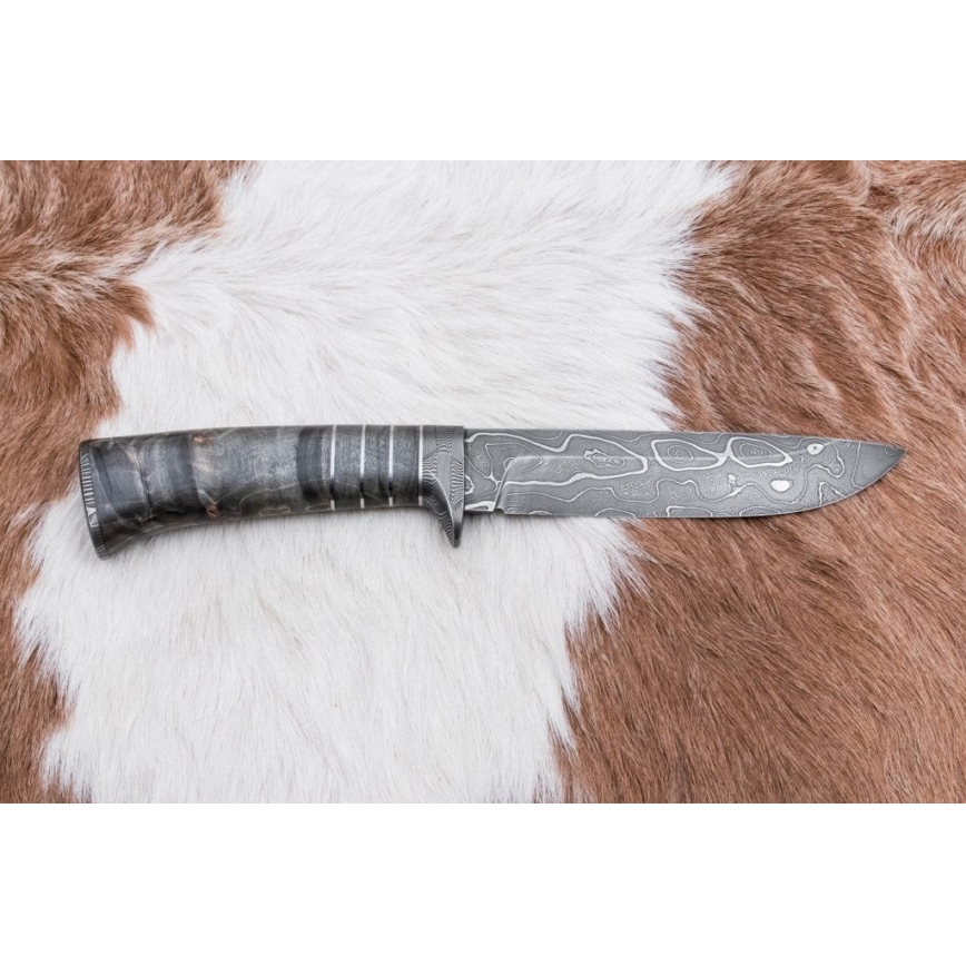 Faca de Damasco exclusiva 14 cm cinza