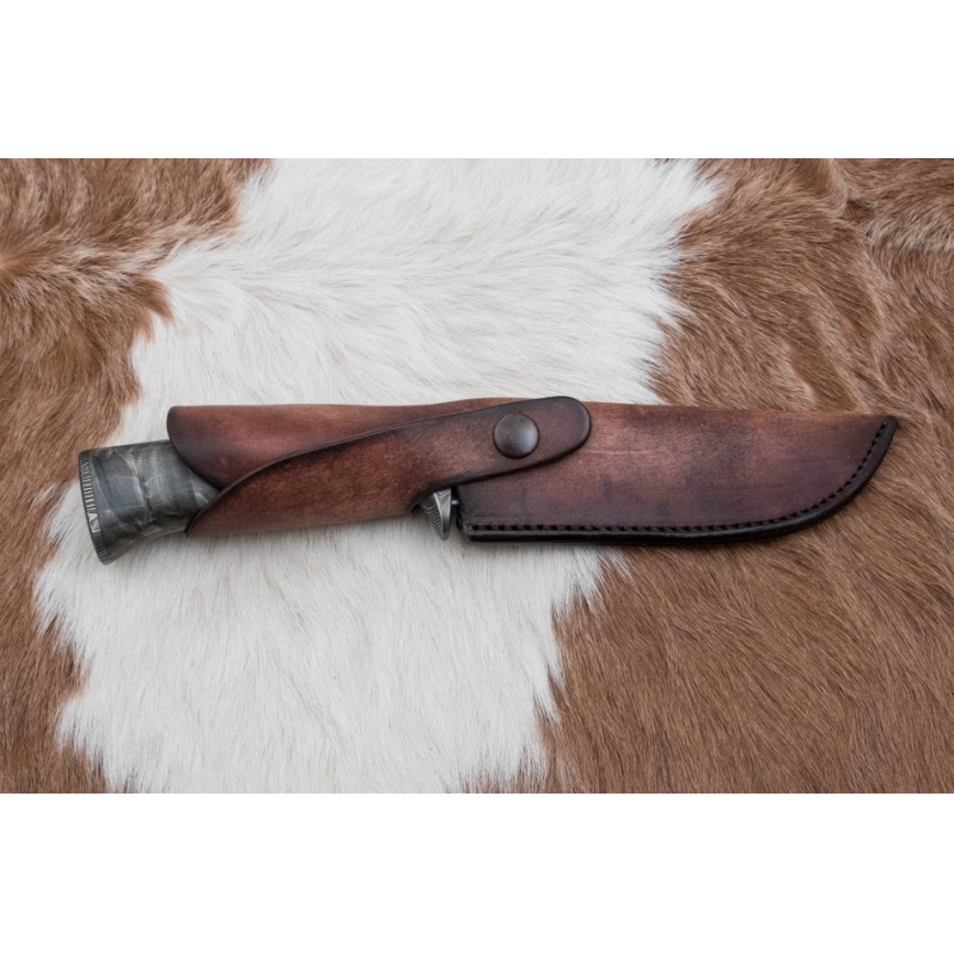 Faca de Damasco exclusiva 14 cm cinza