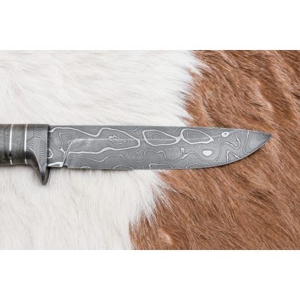Faca de Damasco exclusiva 14 cm cinza