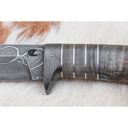 Faca de Damasco exclusiva 14 cm cinza