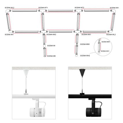 Faixa de conector SCENA WI branco