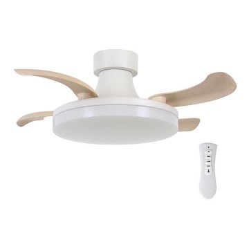 FANAWAY 210664 - Ventoinha de teto LED com regulação ORBIT LED/25W/230V bege/branco + controlo remoto