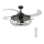 FANAWAY 212920 - Ventoinha de teto LED INDUSTRI 3xE27/4W/230V preto + comando