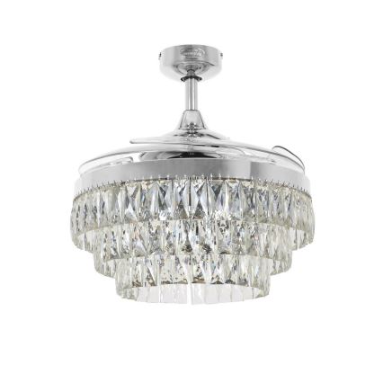 FANAWAY 212923 - Ventoinha de teto LED VEIL 6xE14/4,5W/230V cromado brilhante + comando