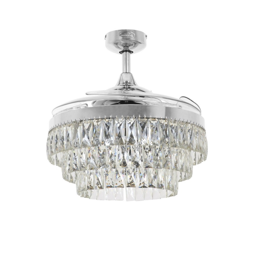 FANAWAY 212923 - Ventoinha de teto LED VEIL 6xE14/4,5W/230V cromado brilhante + comando