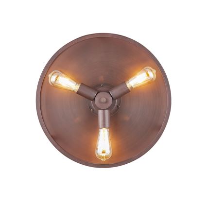 FANAWAY 212925 - Ventoinha de teto LED CLASSIC 3xE27/4W/230V castanho + comando
