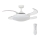 FANAWAY 212980 - Ventoinha de teto EVORA 2xE27/15W/230V branco + controlo remoto