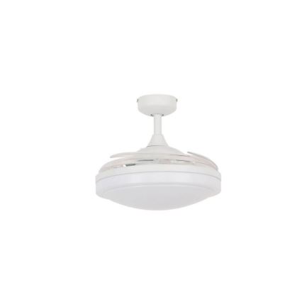 FANAWAY 212980 - Ventoinha de teto EVORA 2xE27/15W/230V branco + controlo remoto