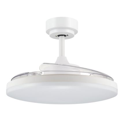 FANAWAY 21612949 - Ventoinha de teto LED com regulação STROLL LED/30W/230V 2700/3500/5000K diâmetro 106 cm branco/transparente + comando