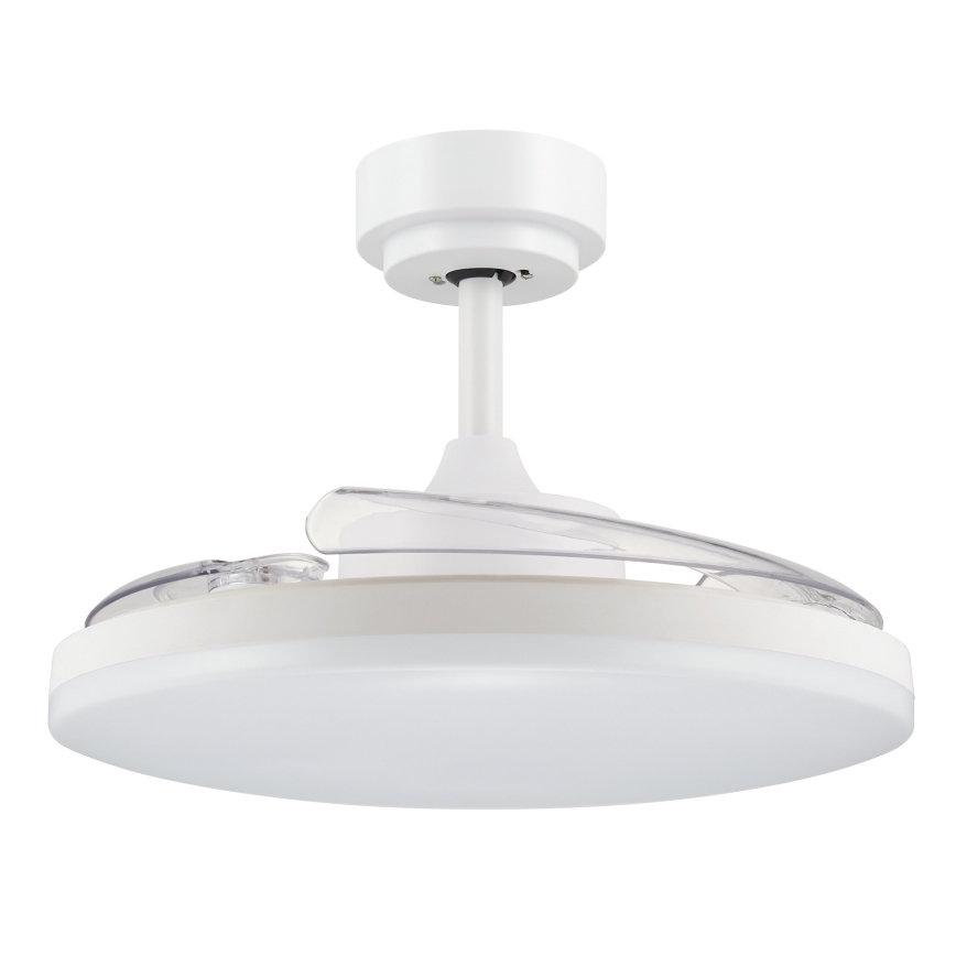 FANAWAY 21612949 - Ventoinha de teto LED com regulação STROLL LED/30W/230V 2700/3500/5000K diâmetro 106 cm branco/transparente + comando