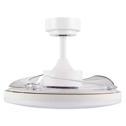 FANAWAY 21612949 - Ventoinha de teto LED com regulação STROLL LED/30W/230V 2700/3500/5000K diâmetro 106 cm branco/transparente + comando