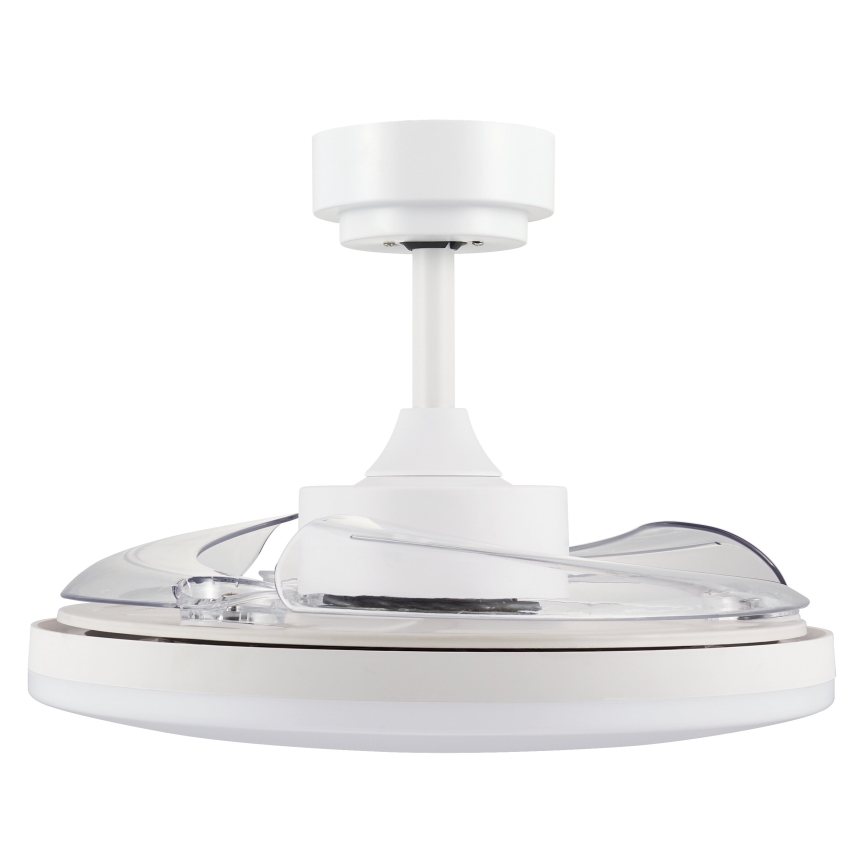 FANAWAY 21612949 - Ventoinha de teto LED com regulação STROLL LED/30W/230V 2700/3500/5000K diâmetro 106 cm branco/transparente + comando