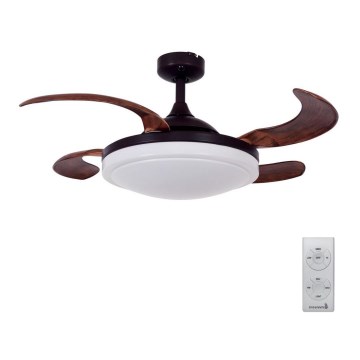 FANAWAY 512120 - Ventoinha de teto EVORA 2xE27/15W/230V + comando